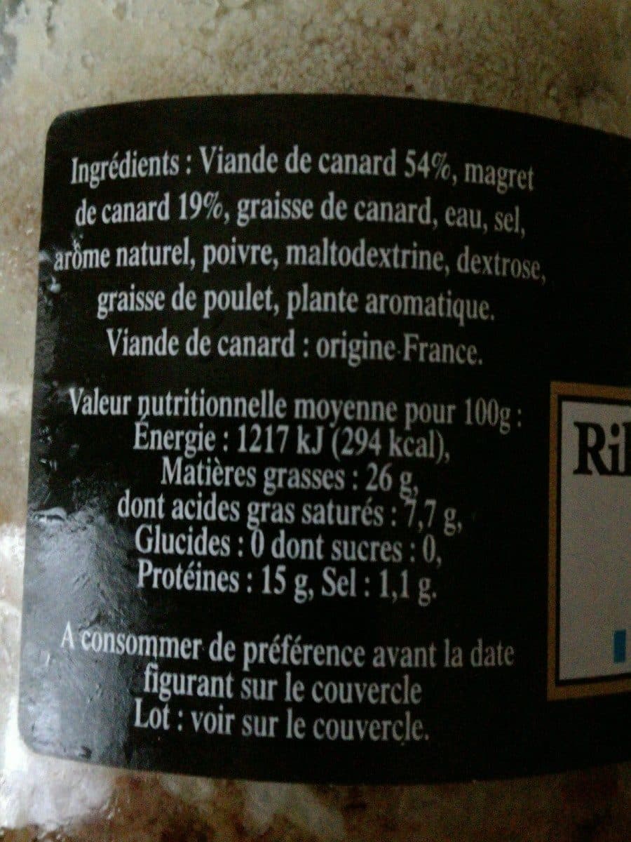 Larédy Rillettes pour Canard Magret packshot