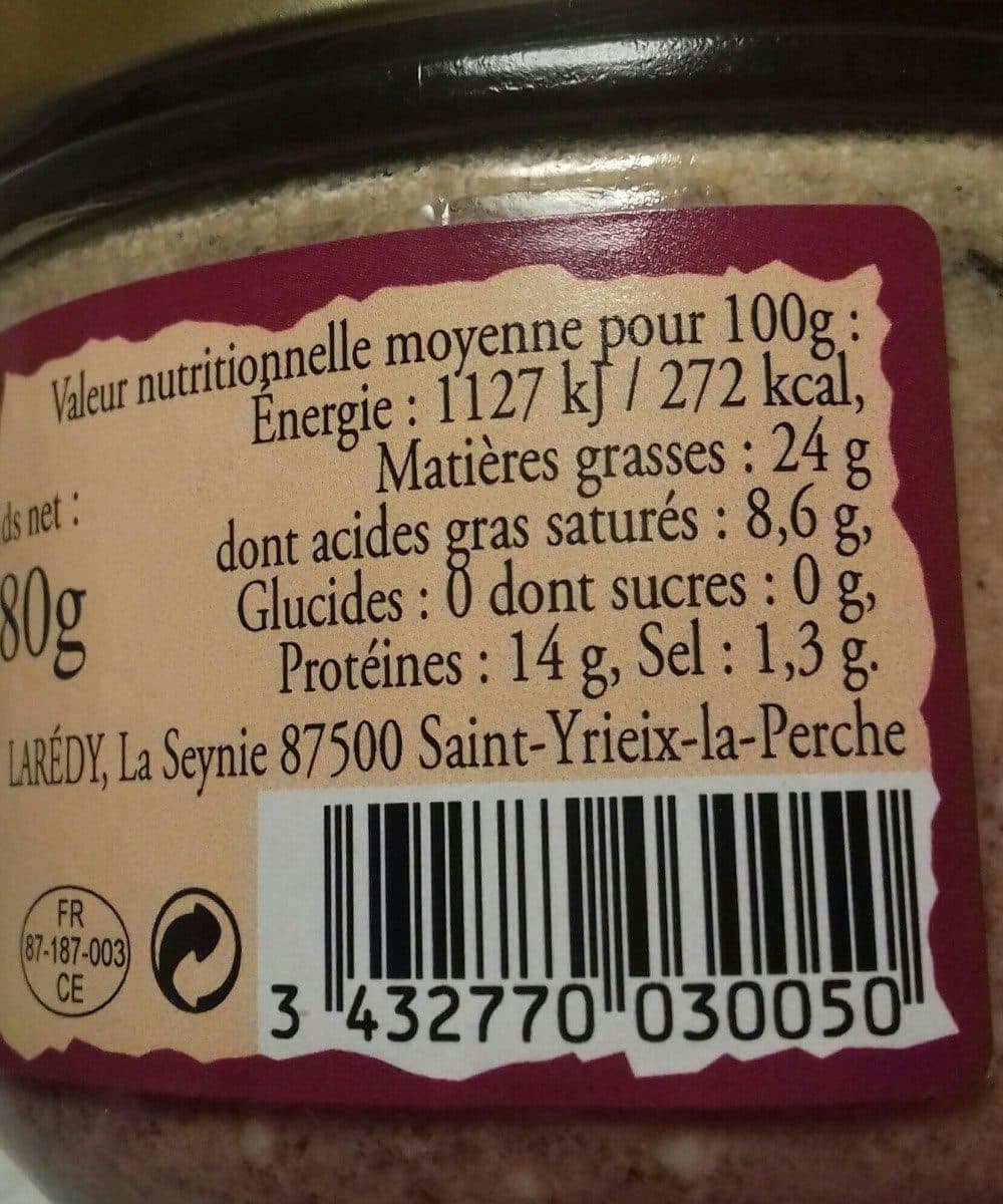 Comte De La Seynie Terrine de lapin au romarin packshot