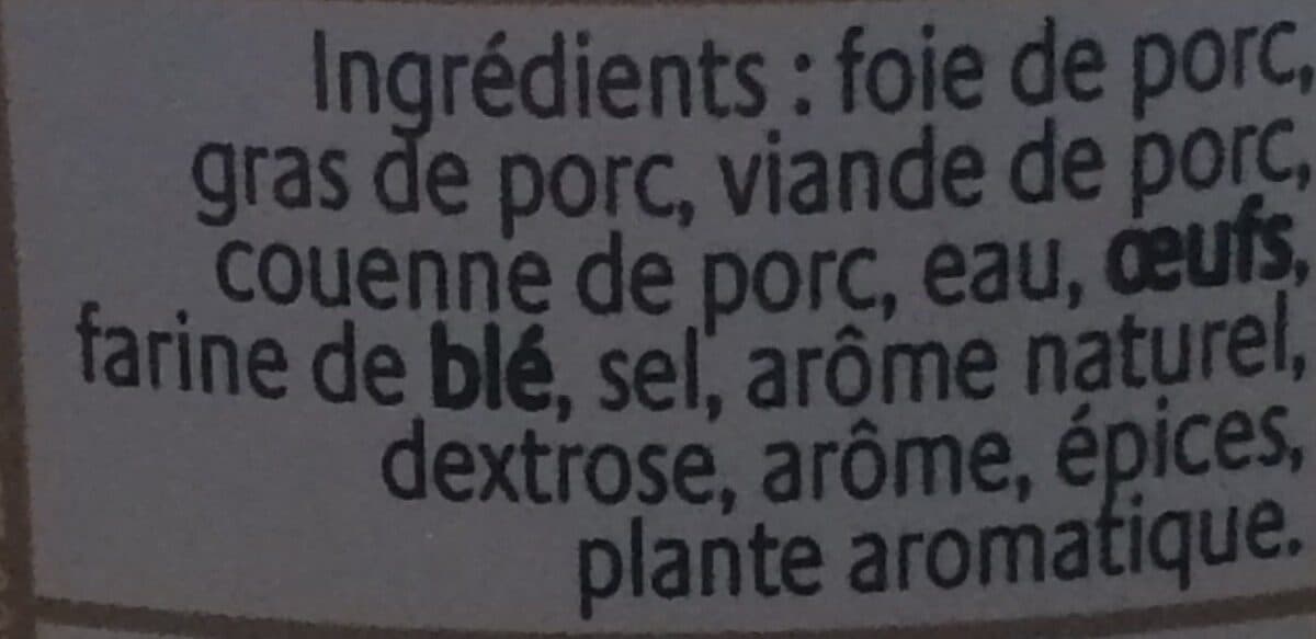 Open Food Facts Terrine de campagne packshot
