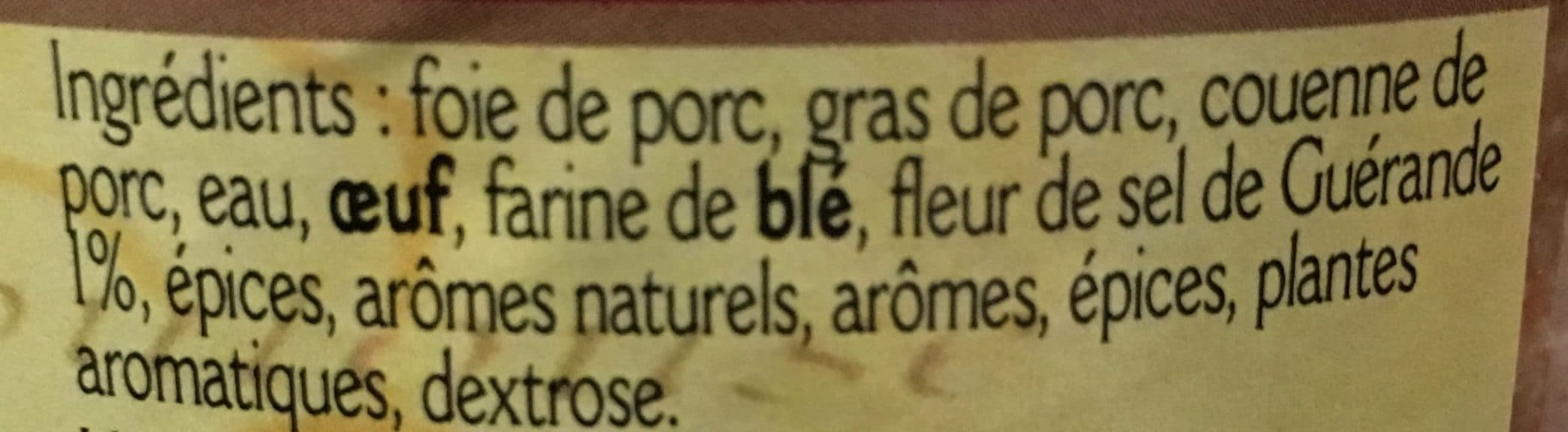Delice D'avant Terrine gourmande à la fleur de sel de guerande packshot