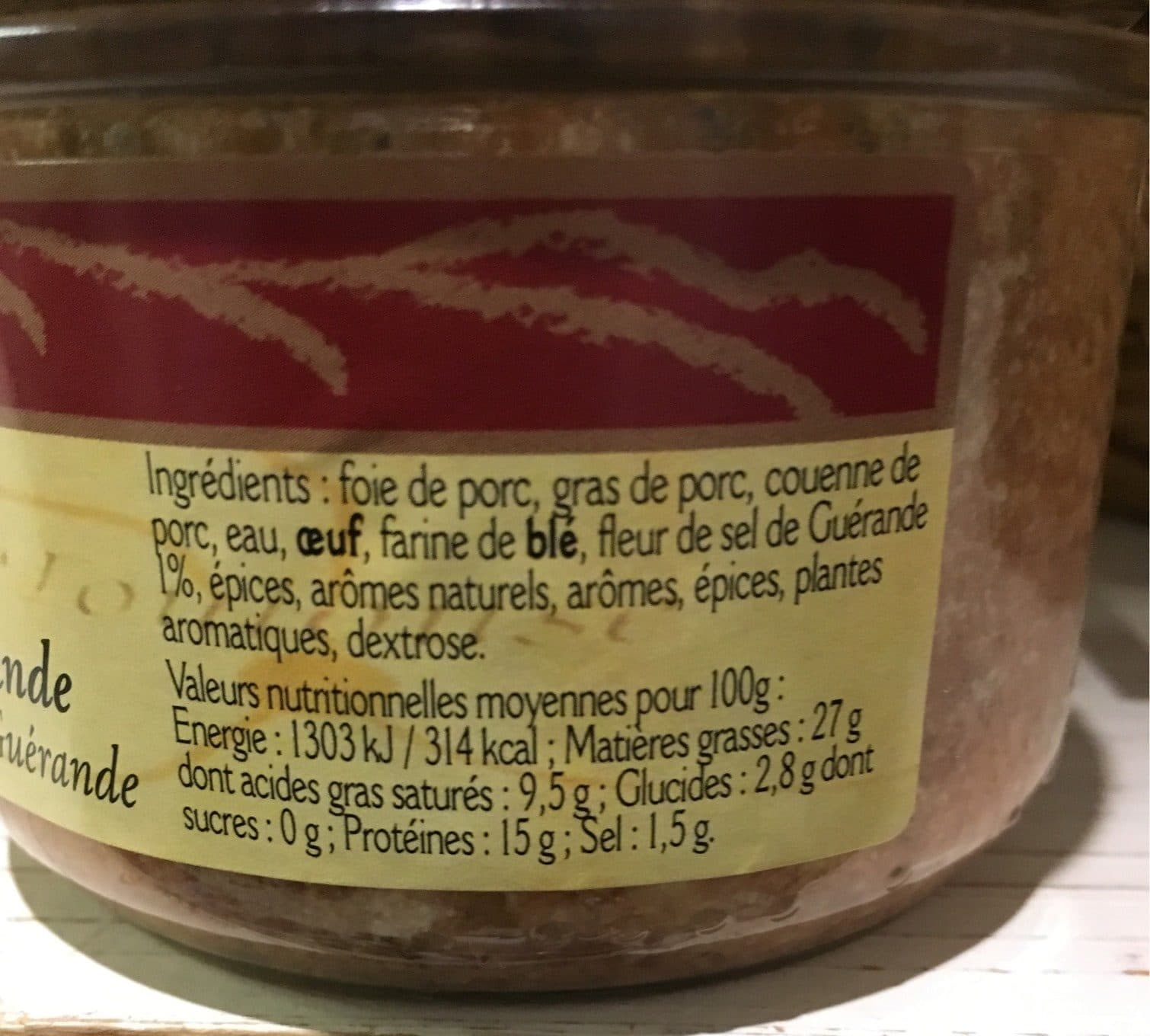 Delice D'avant Terrine gourmande à la fleur de sel de guerande packshot