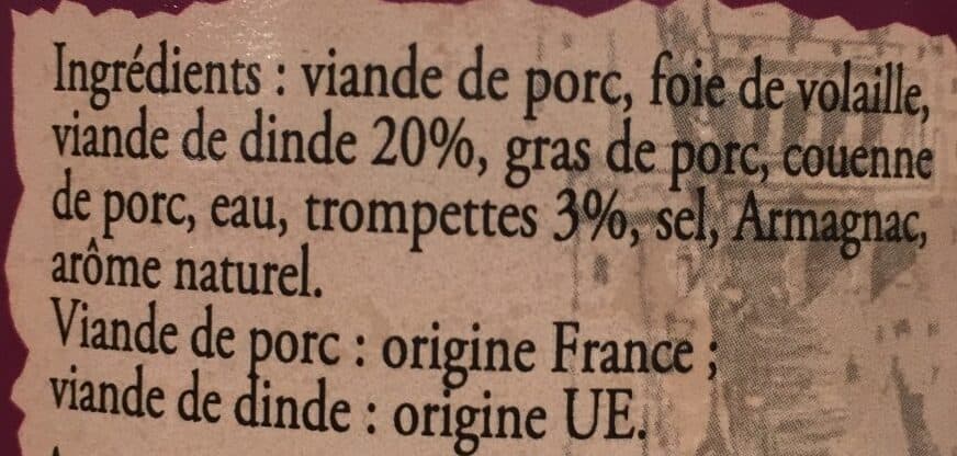 Comte De La Seynie Terrine paysanne aux trompettes packshot