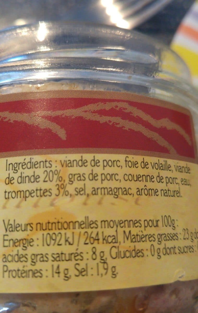 Open Food Facts Terrine paysanne aux trompettes packshot