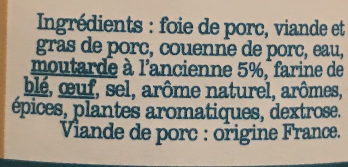 Prieuré de Coussac Terrine gourmande à la moutarde à l’ancienne packshot