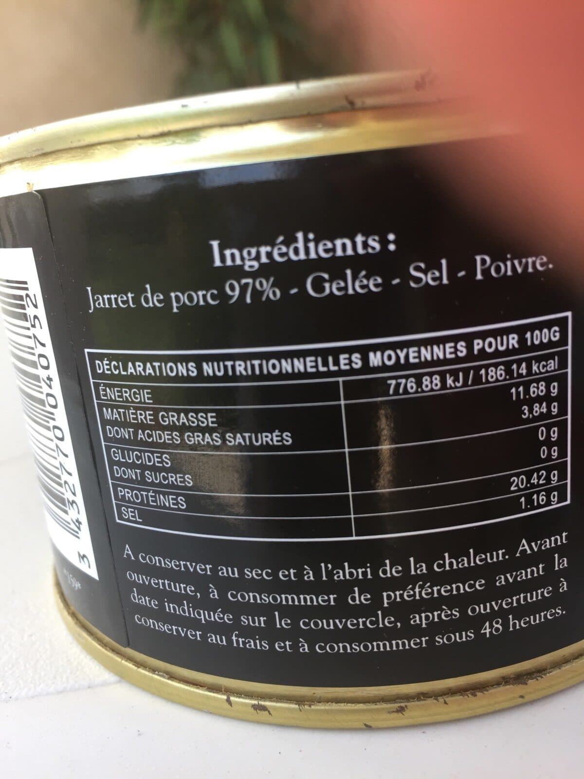 Open Food Facts Jambonneau en gelee a l'ancienne packshot