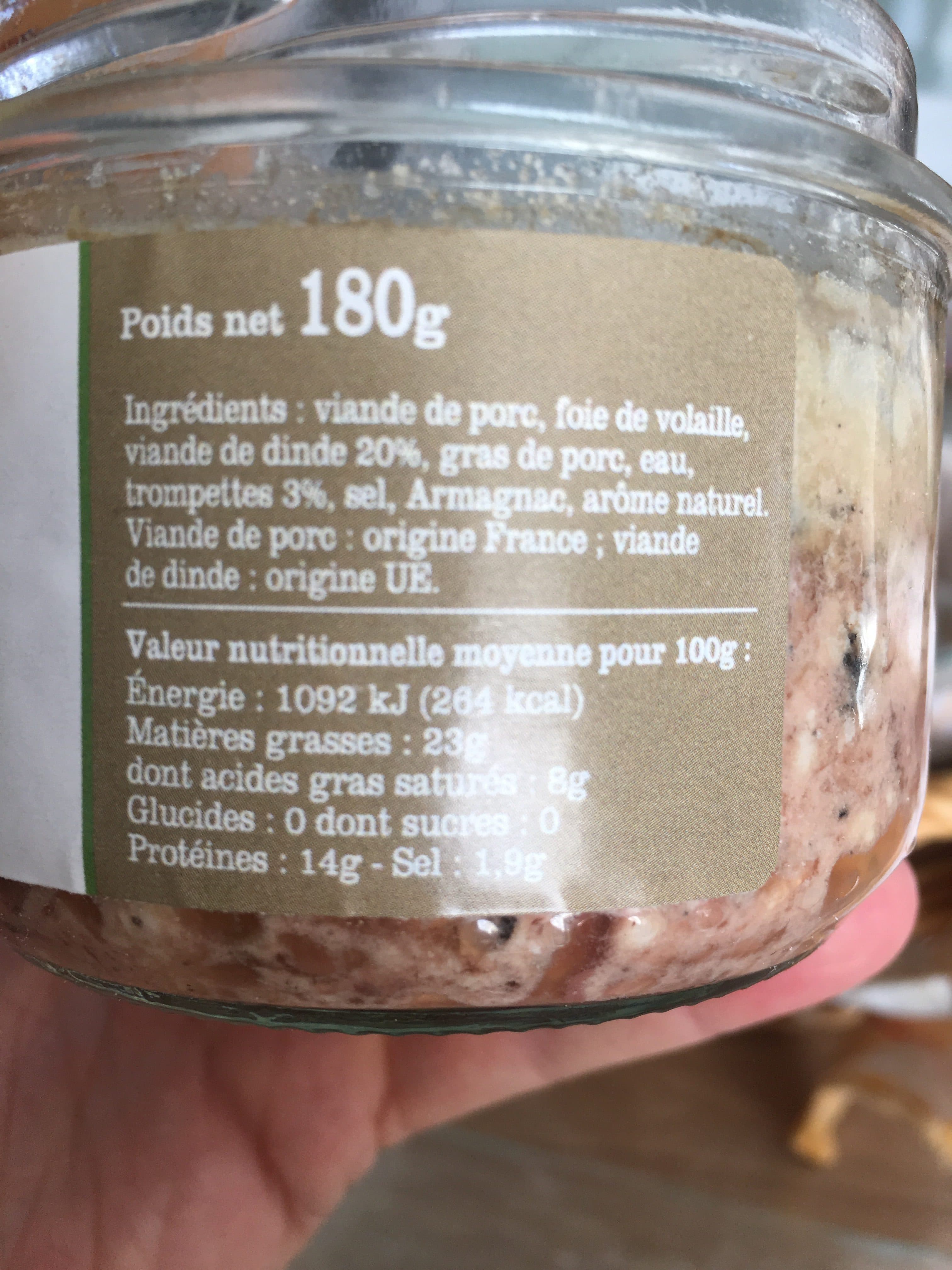 Comté De Quinsac Terrine paysanne packshot