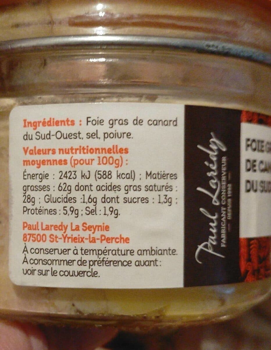 Paul Larédy Foie Gras de Canard Entier packshot