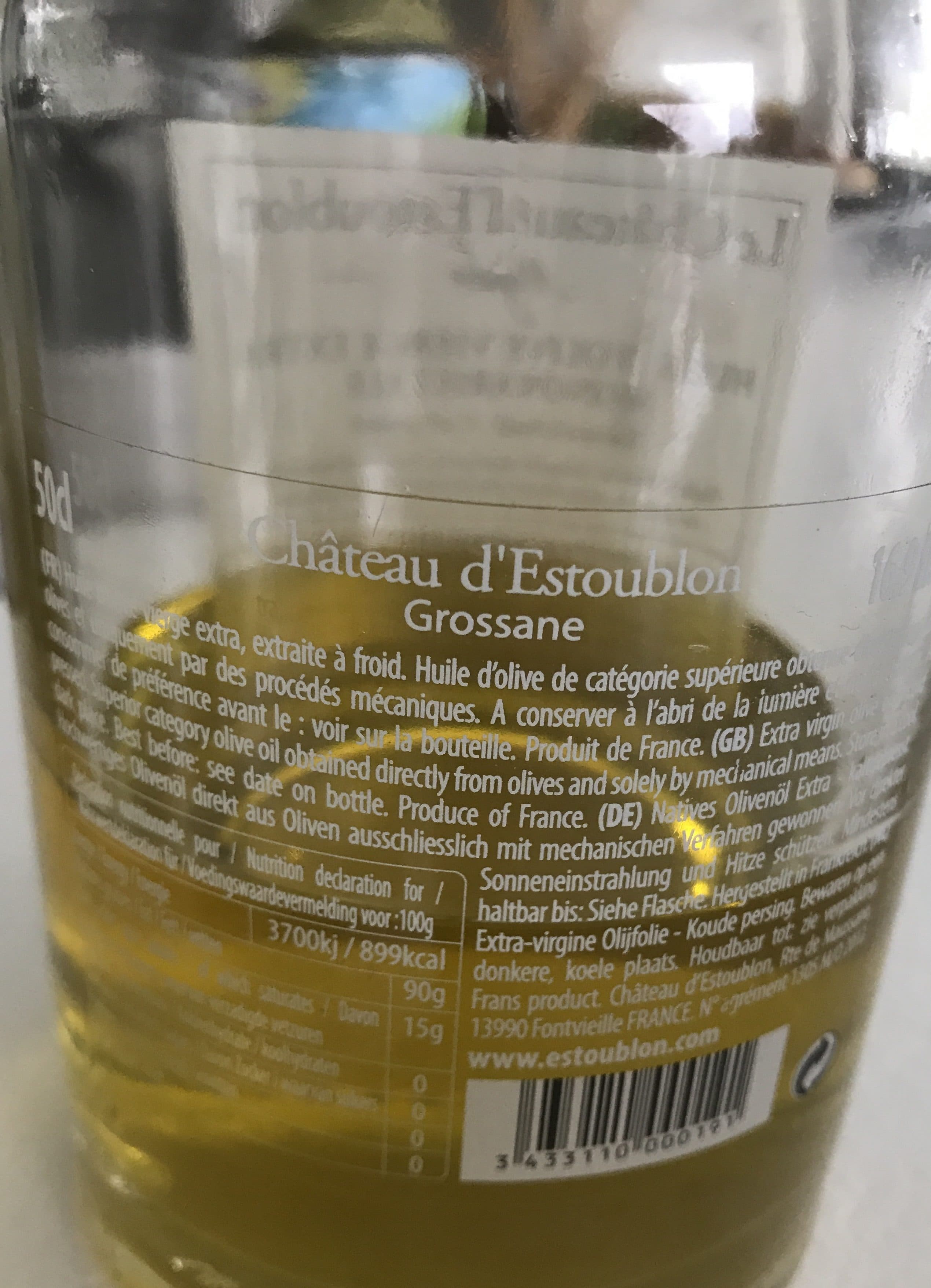 Domaine D’Estoublon Huile D'olive vierge extra Grossane packshot