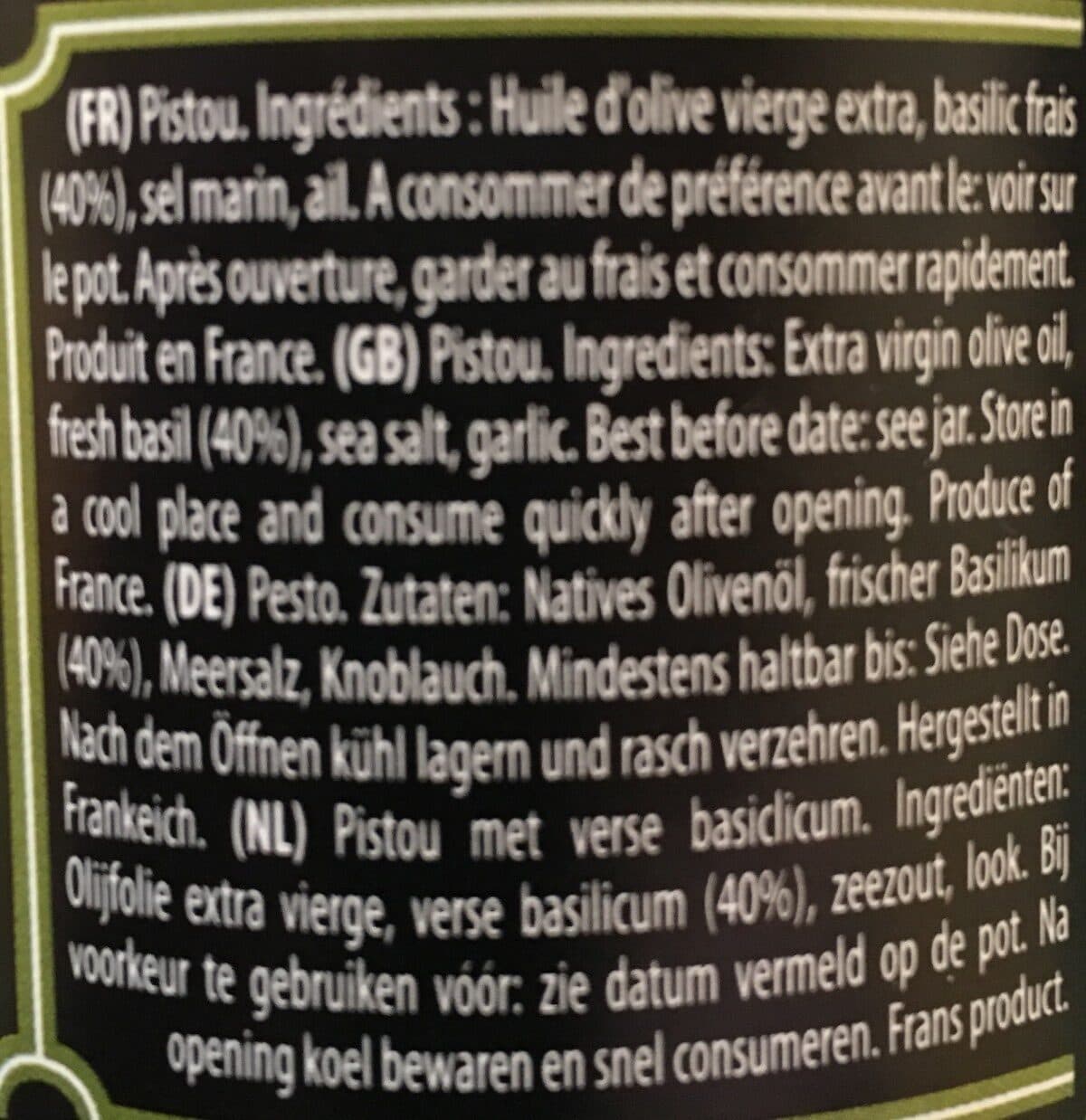 Château d'Estoublon Pistou packshot