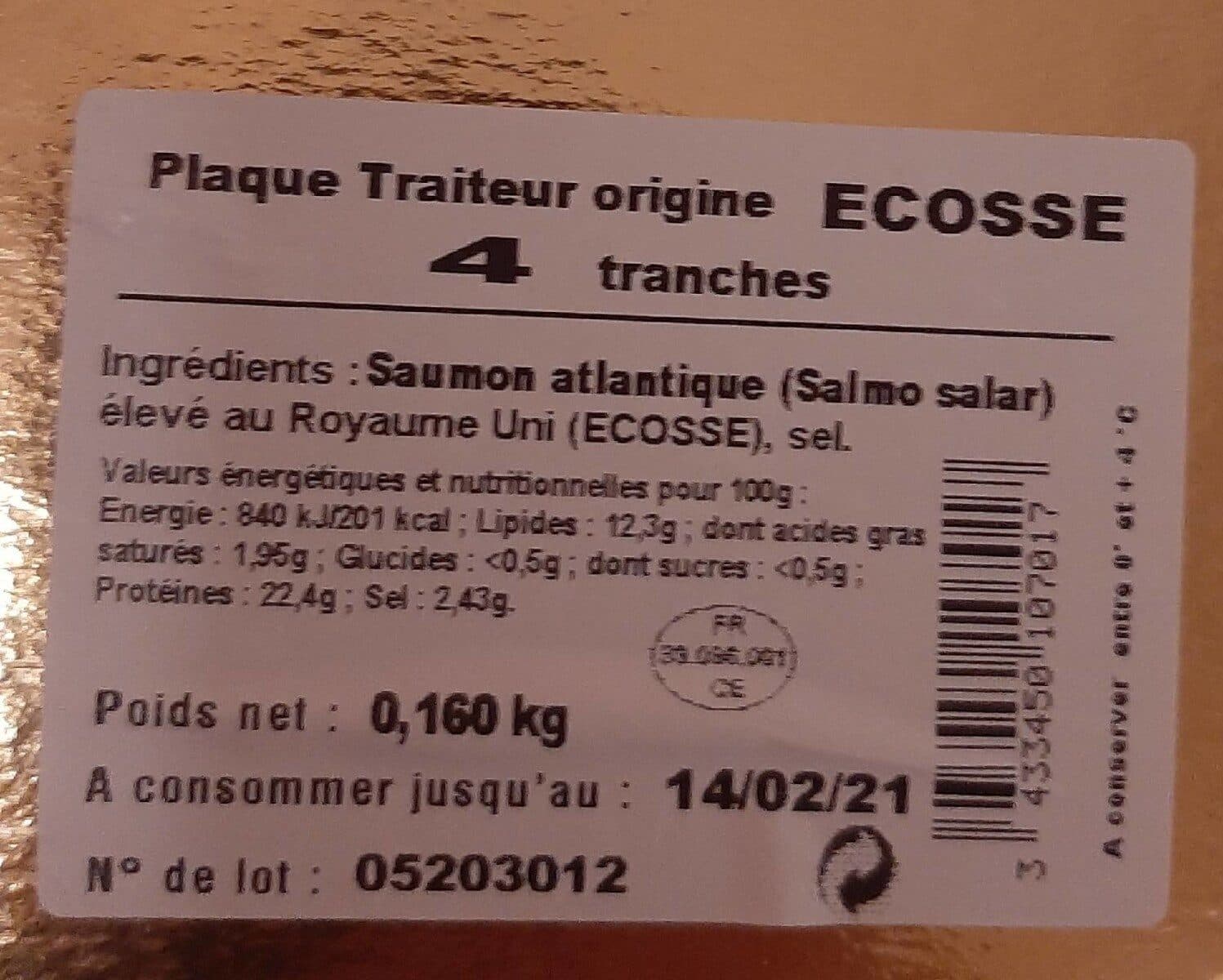Le Borvo Saumon atlantique fumé packshot