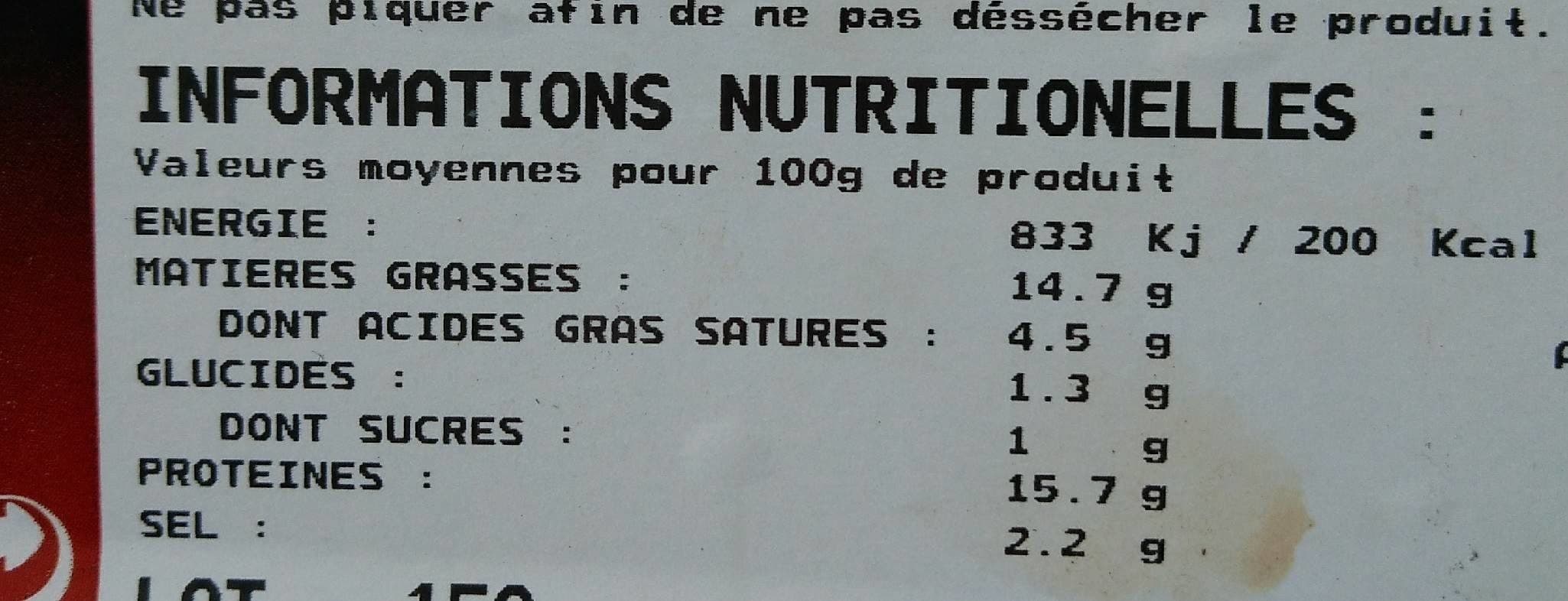 Open Food Facts Chipolatas packshot