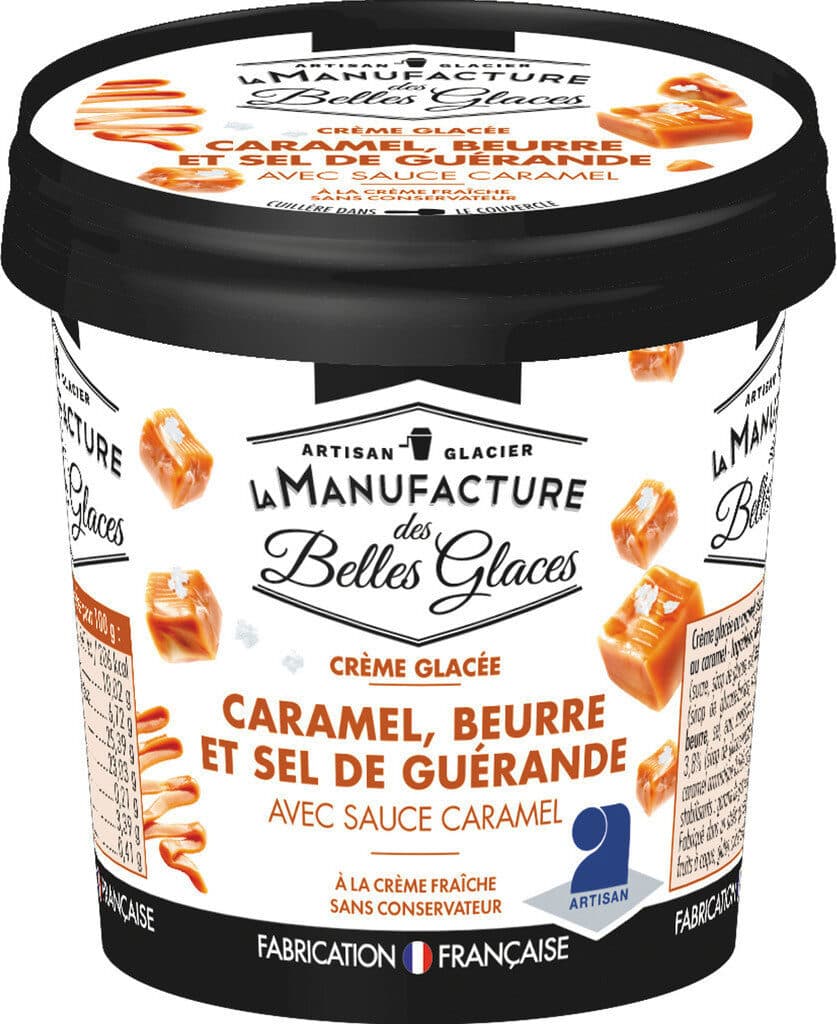 La Manufacture des Belles Glaces Crème glacée Caramel packshot