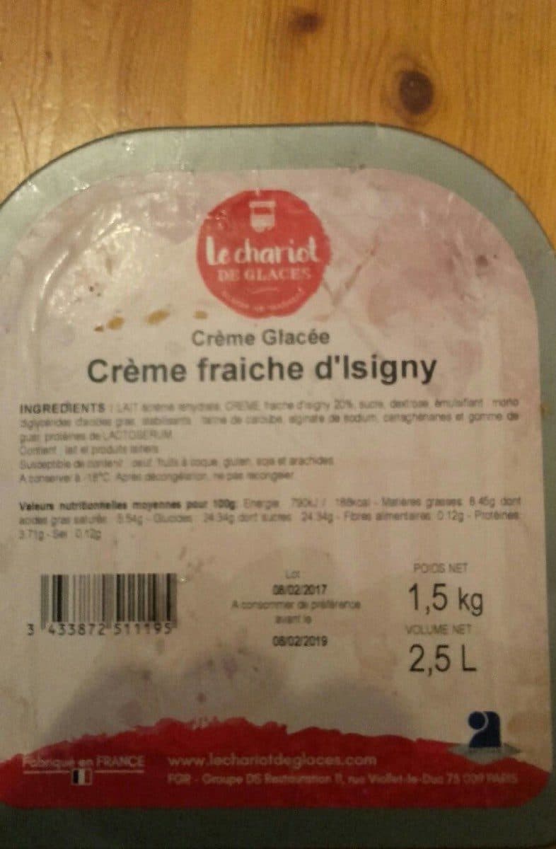 Open Food Facts Crèrme glacée crème fraiche d'isigny packshot