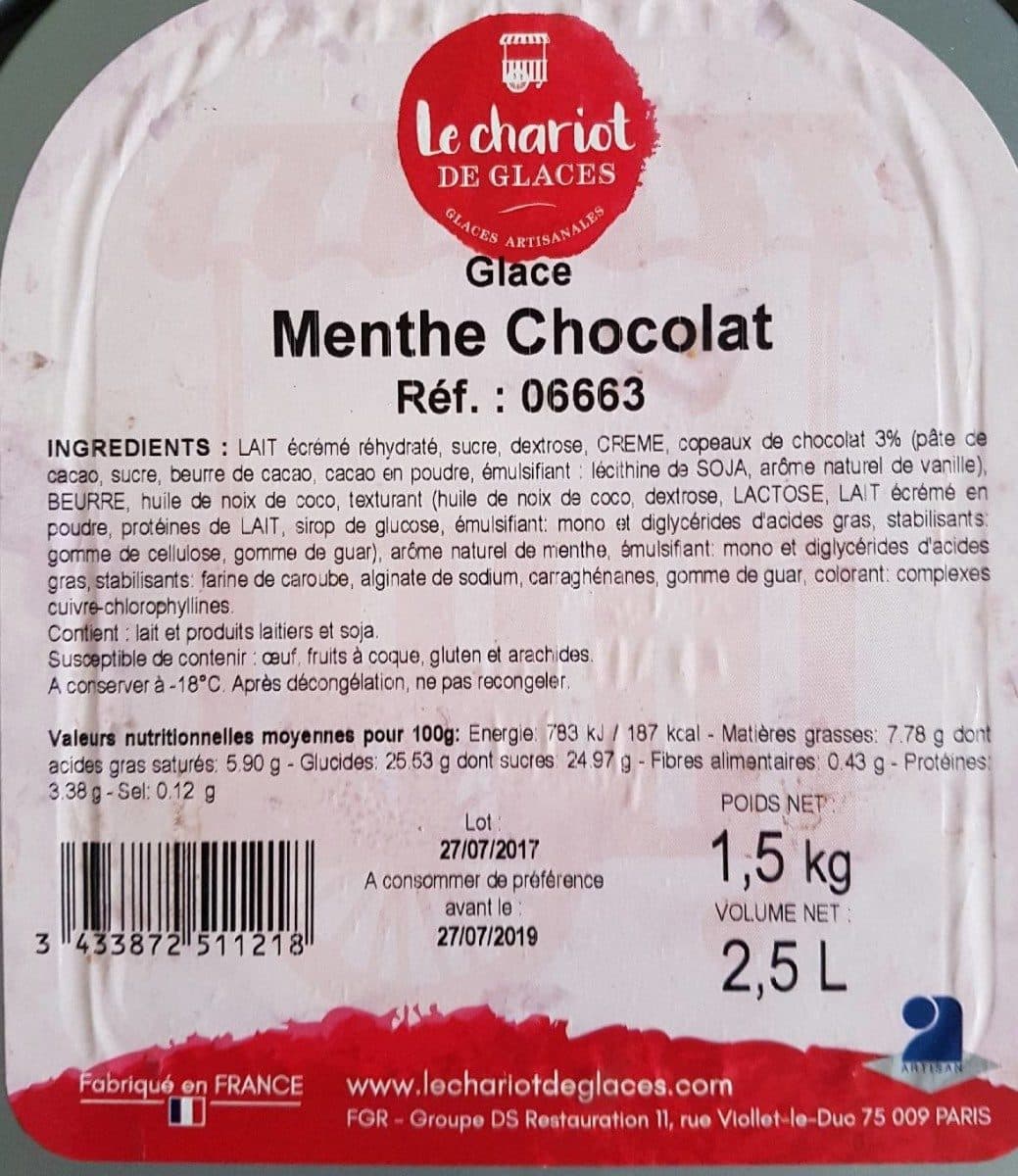 Open Food Facts Glace menthe chocolat packshot