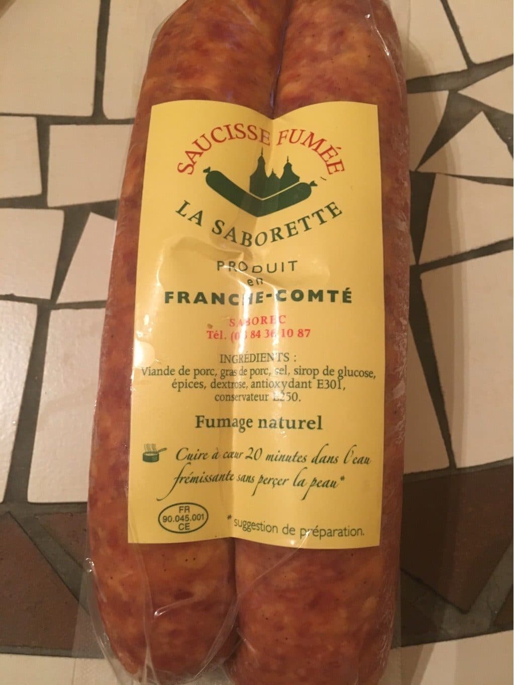 Saborette Saucisse fumé packshot