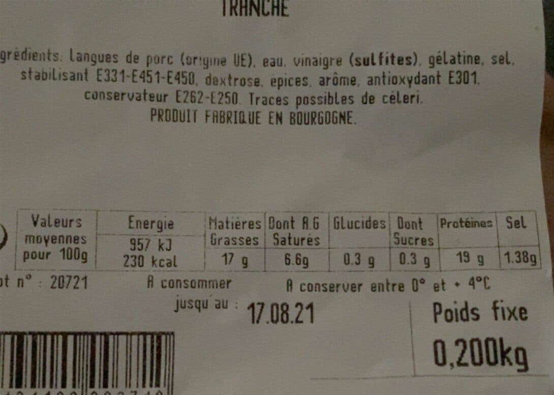 Ets Roux Langues de porc cuites packshot