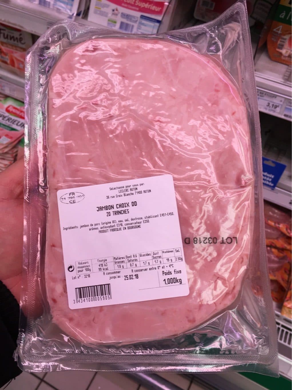 Leclerc Jambon Choix DD packshot