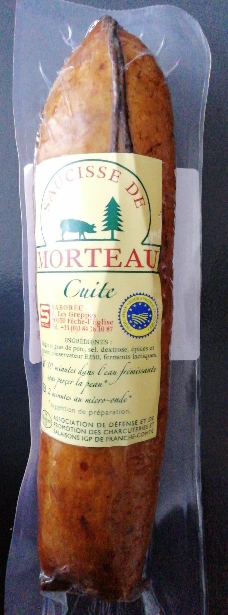 Open Food Facts Saucisse de morteau cuite packshot