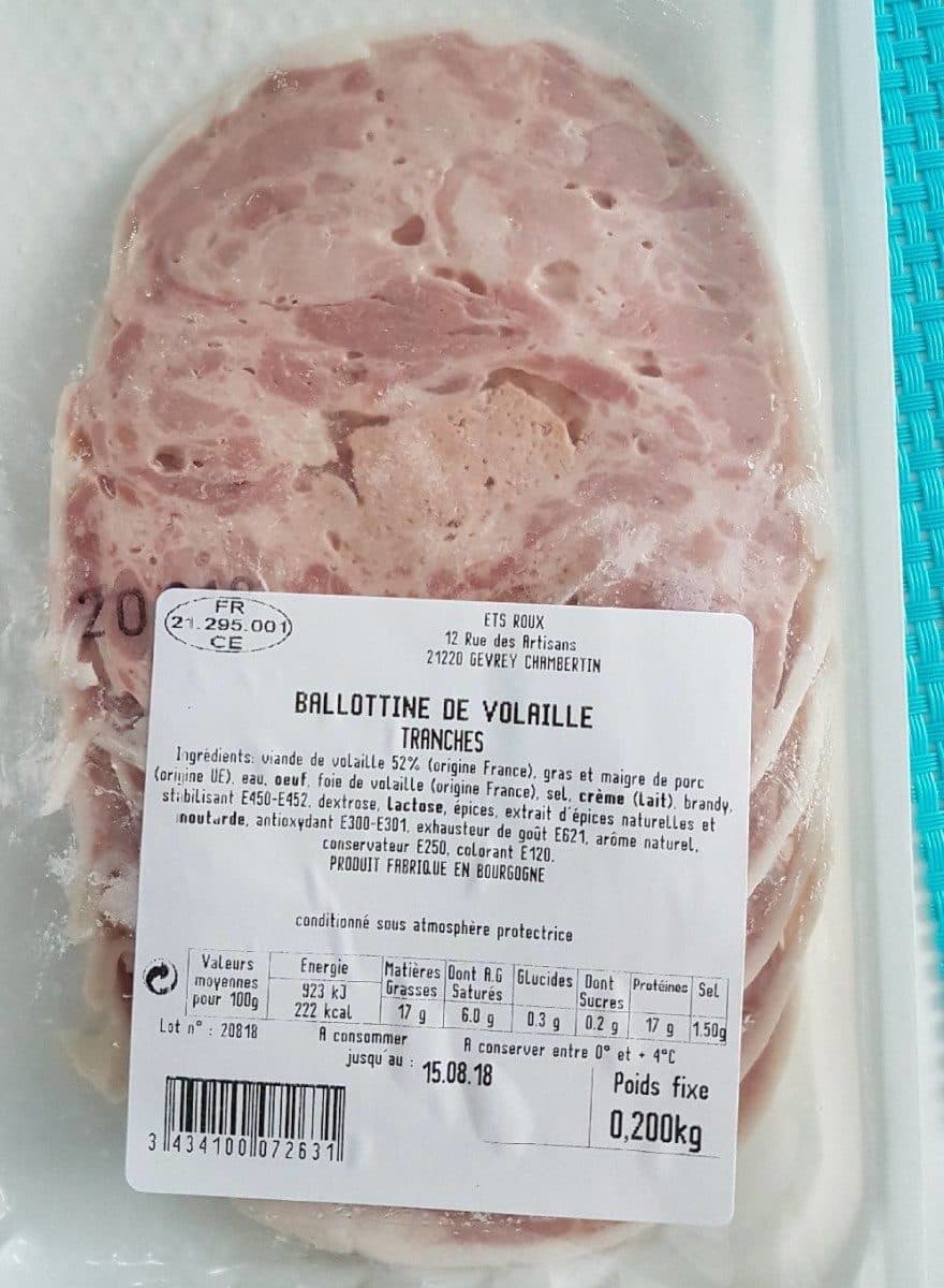 Open Food Facts Ballotine de volaille packshot