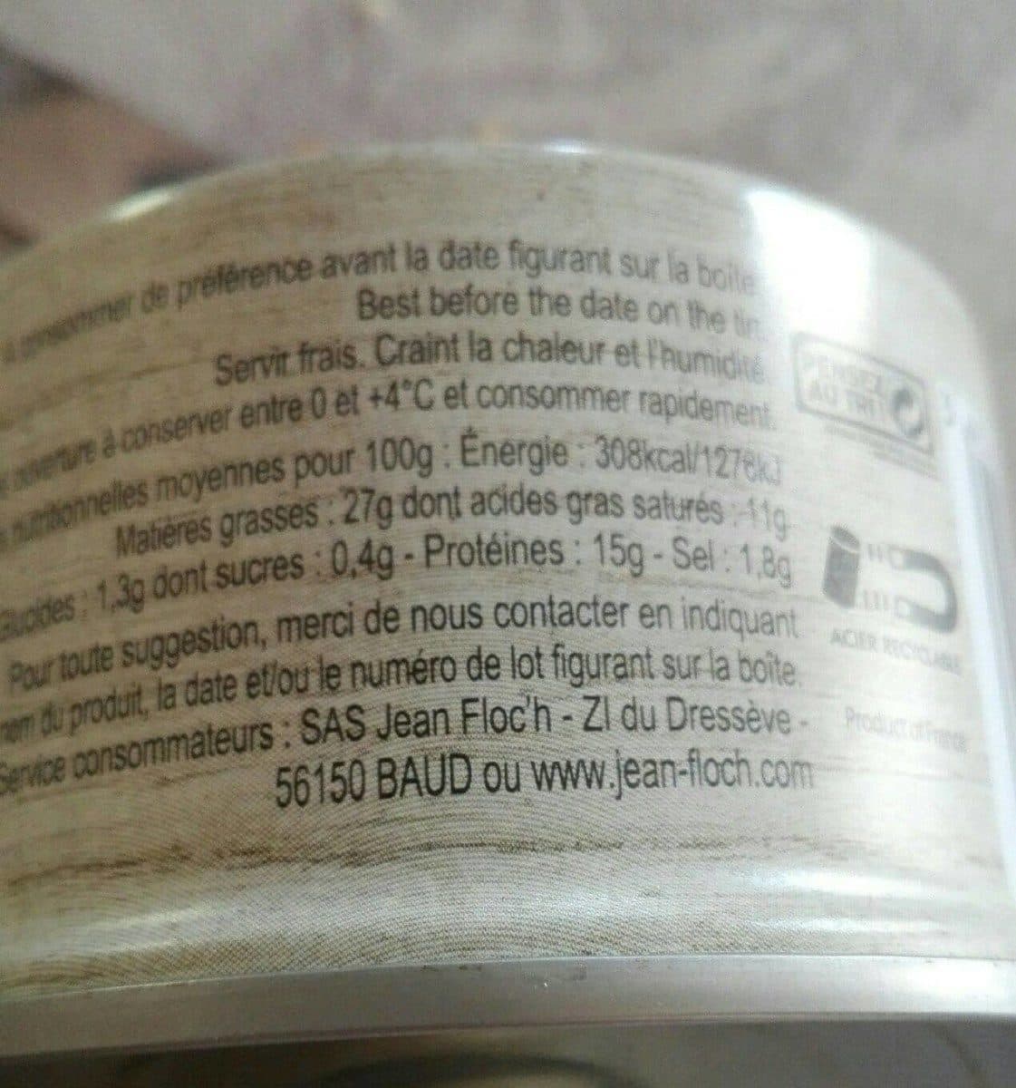 Jean Floc'h Pâte jambon packshot