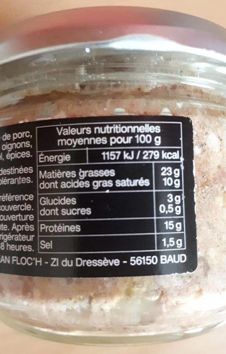 Jean Floc'h Terrine de campagne à l'ancienne packshot