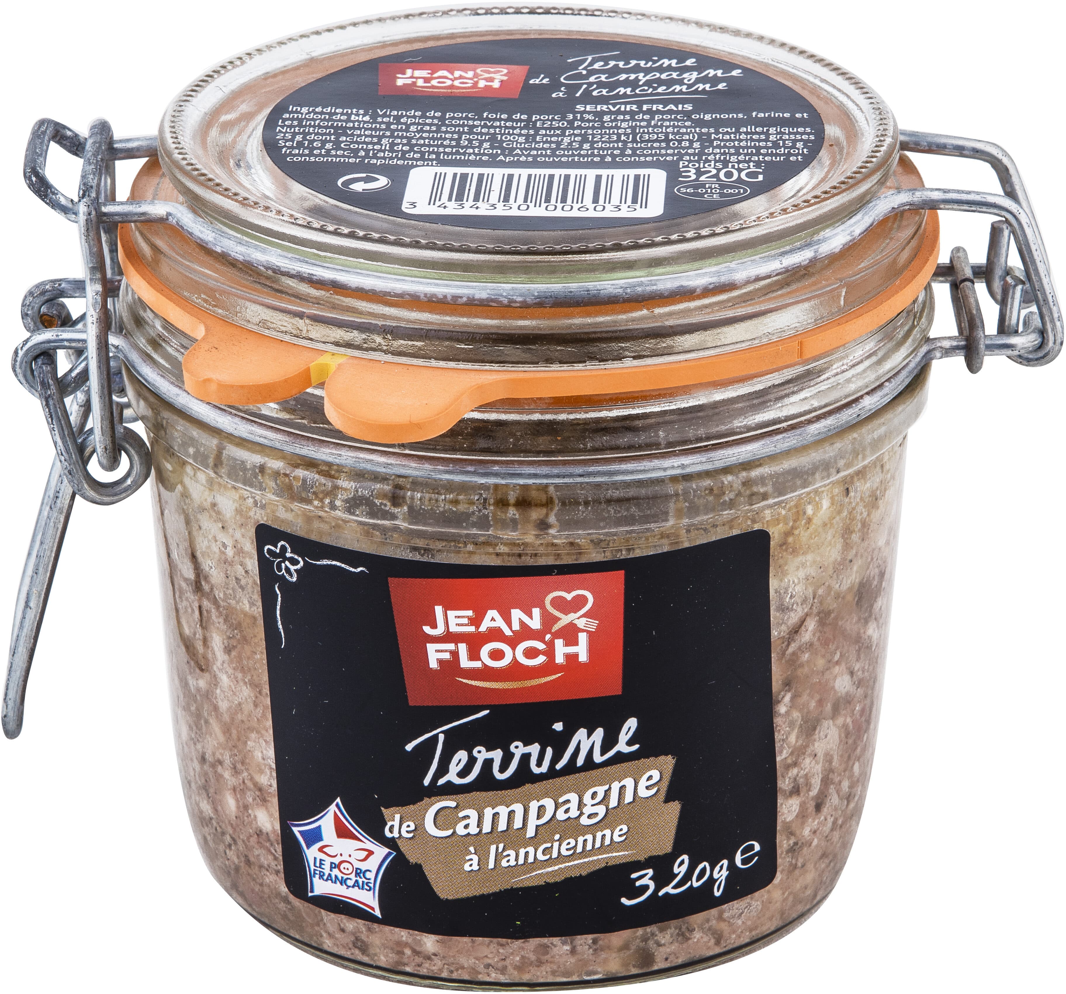 Jean Floc'h Terrine de de campagne à l'ancienne packshot