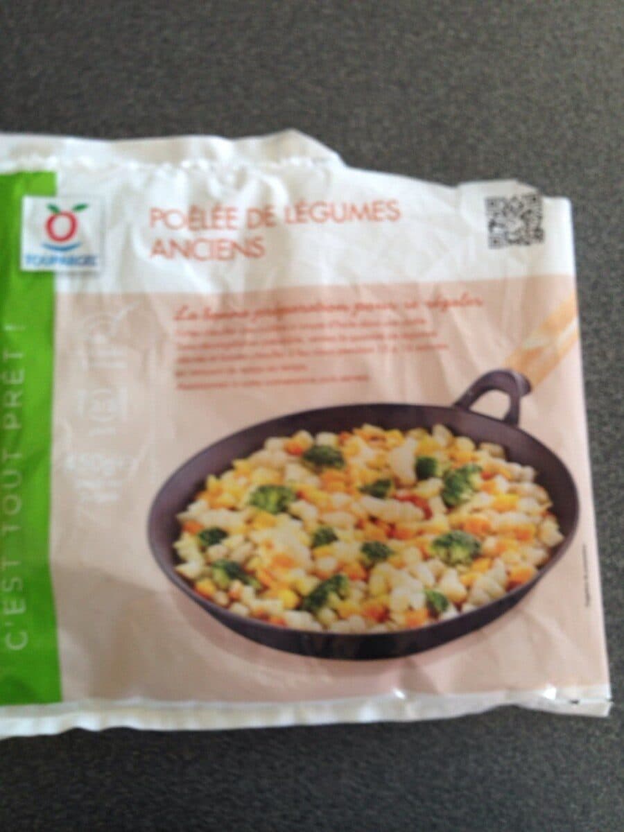 Toupargel Poêlée de légumes anciens packshot