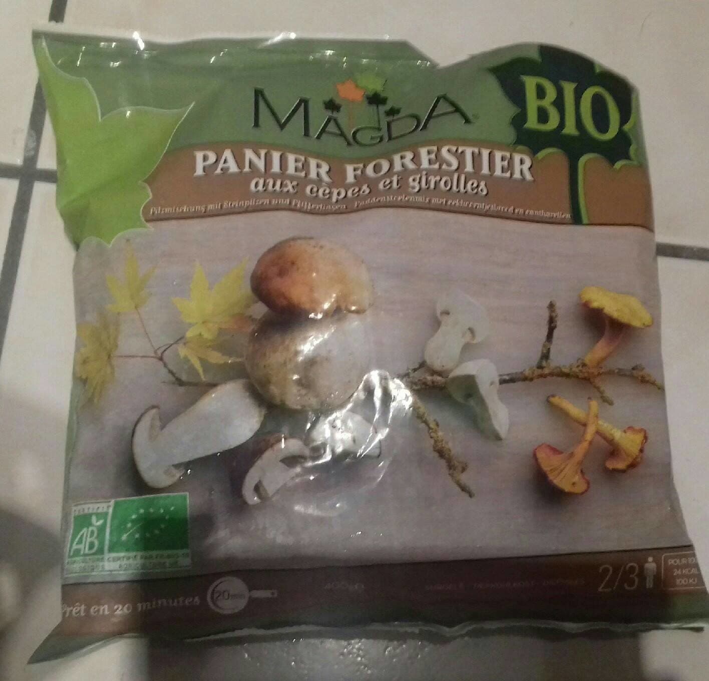Panier Forestier Aux Cepes Et Girolles Magda bio packshot