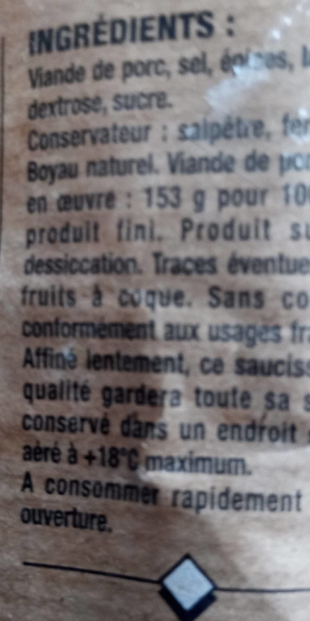 Vielle Recette Saucisson sec packshot