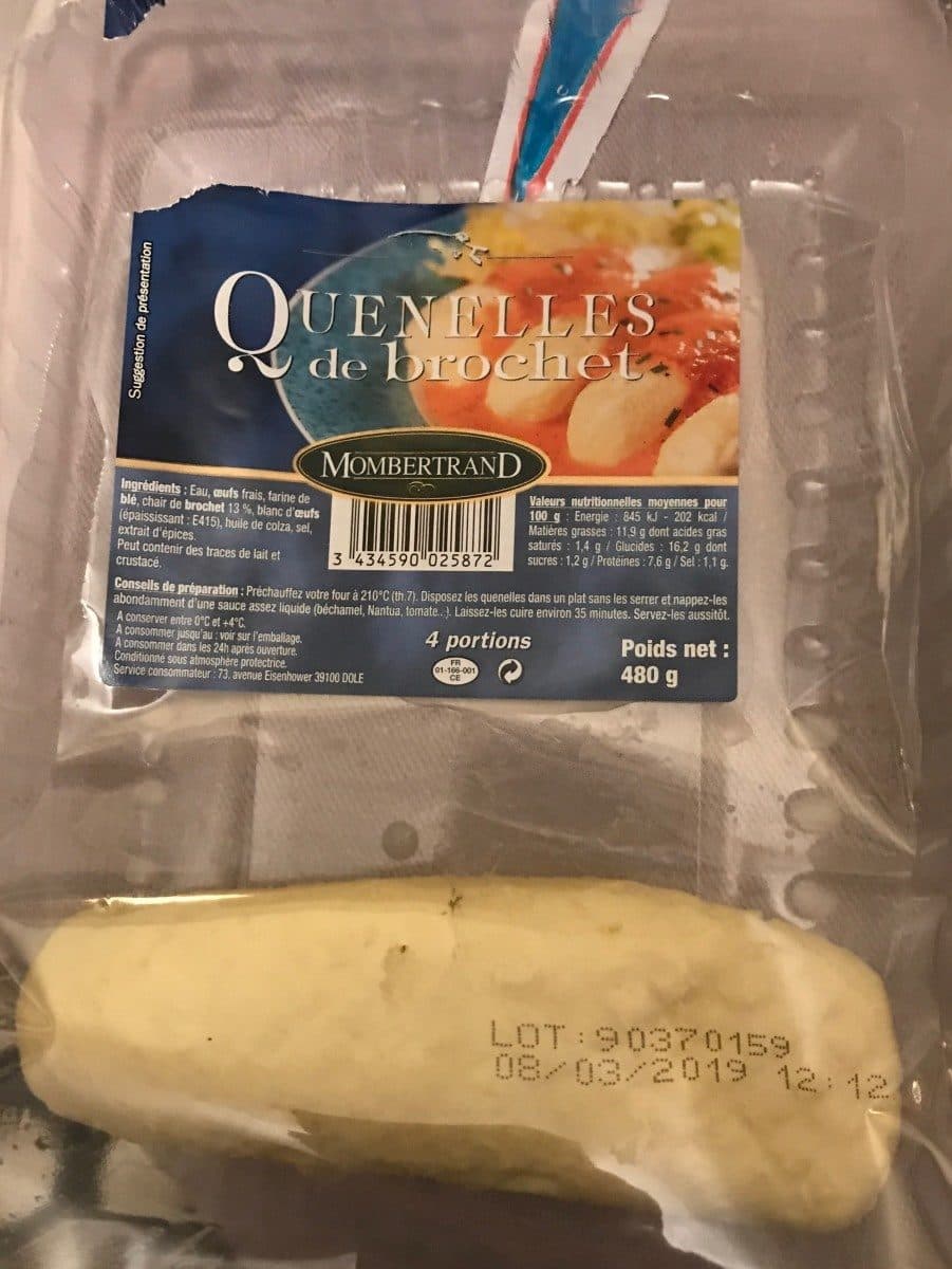Open Food Facts Quenelles de brochet packshot