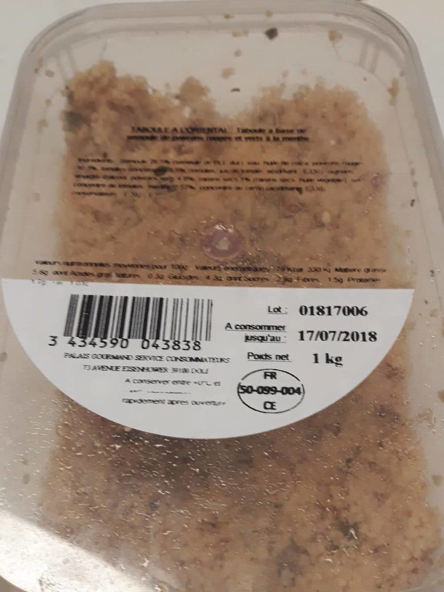 Open Food Facts Taboulé à l orientale packshot