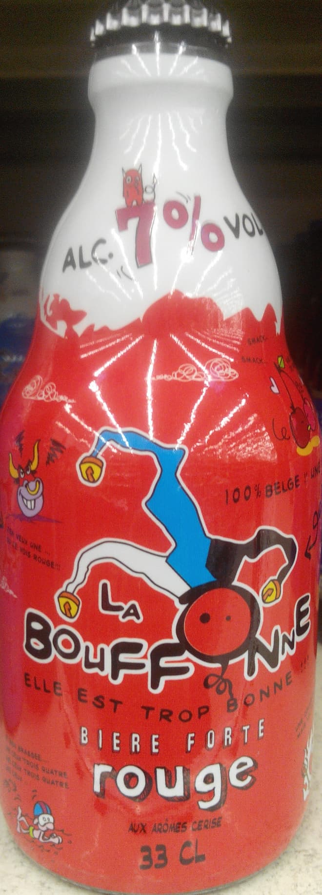 La Bouffonne Bière forte rouge packshot