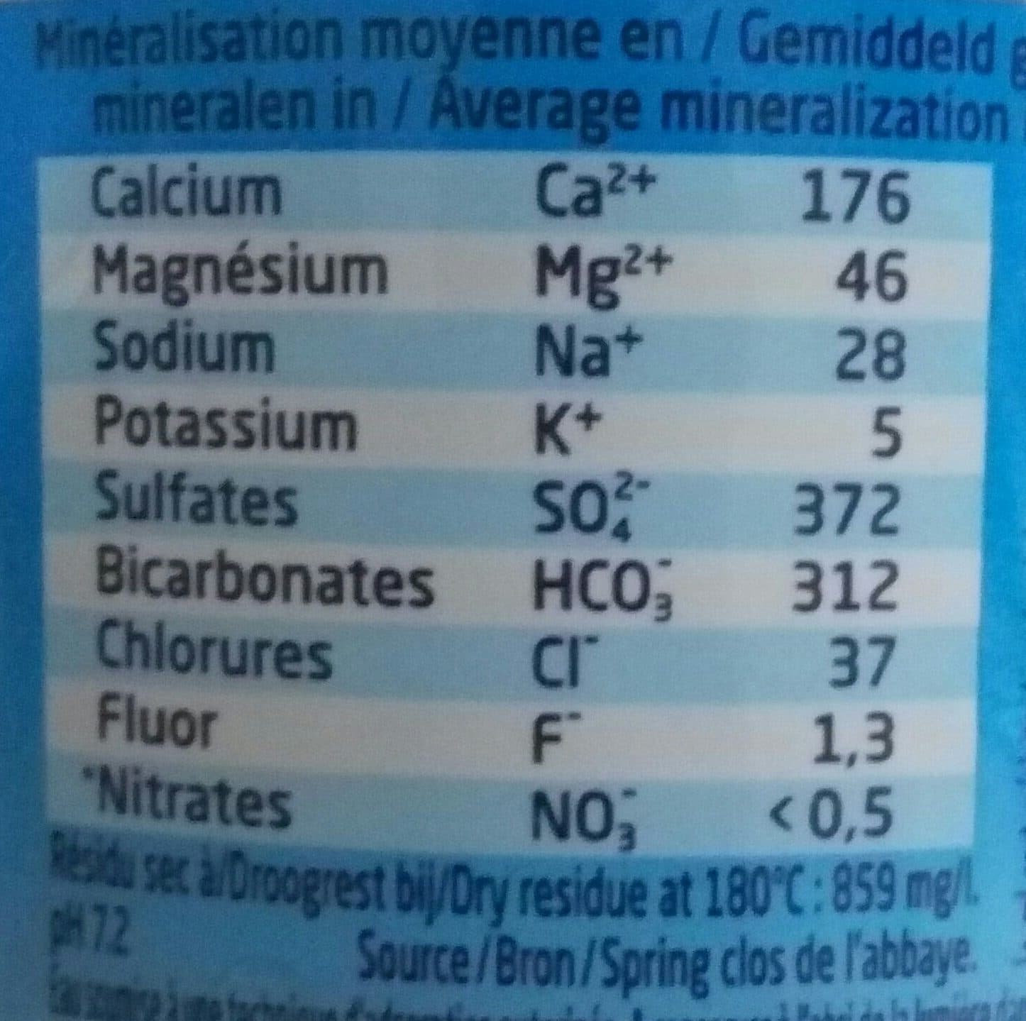 Saint amand St Amand Eau Minérale Naturelle 50cl packshot