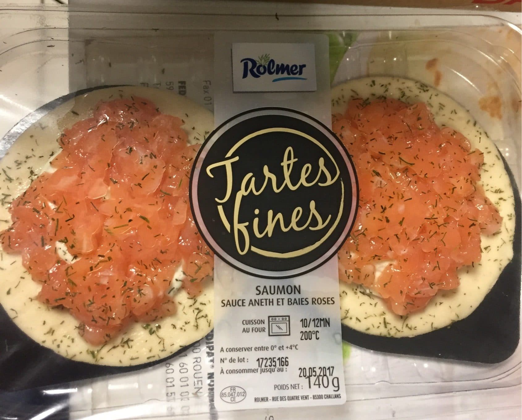 Rolmer Saumon sauce aneth et baies roses packshot