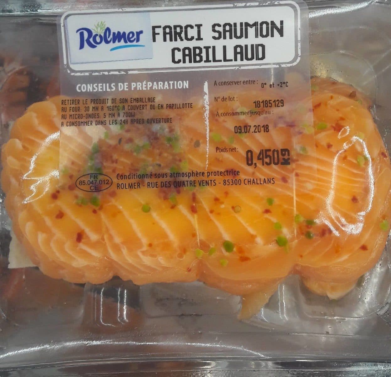 Rolmer Farci saumon cabillaud packshot