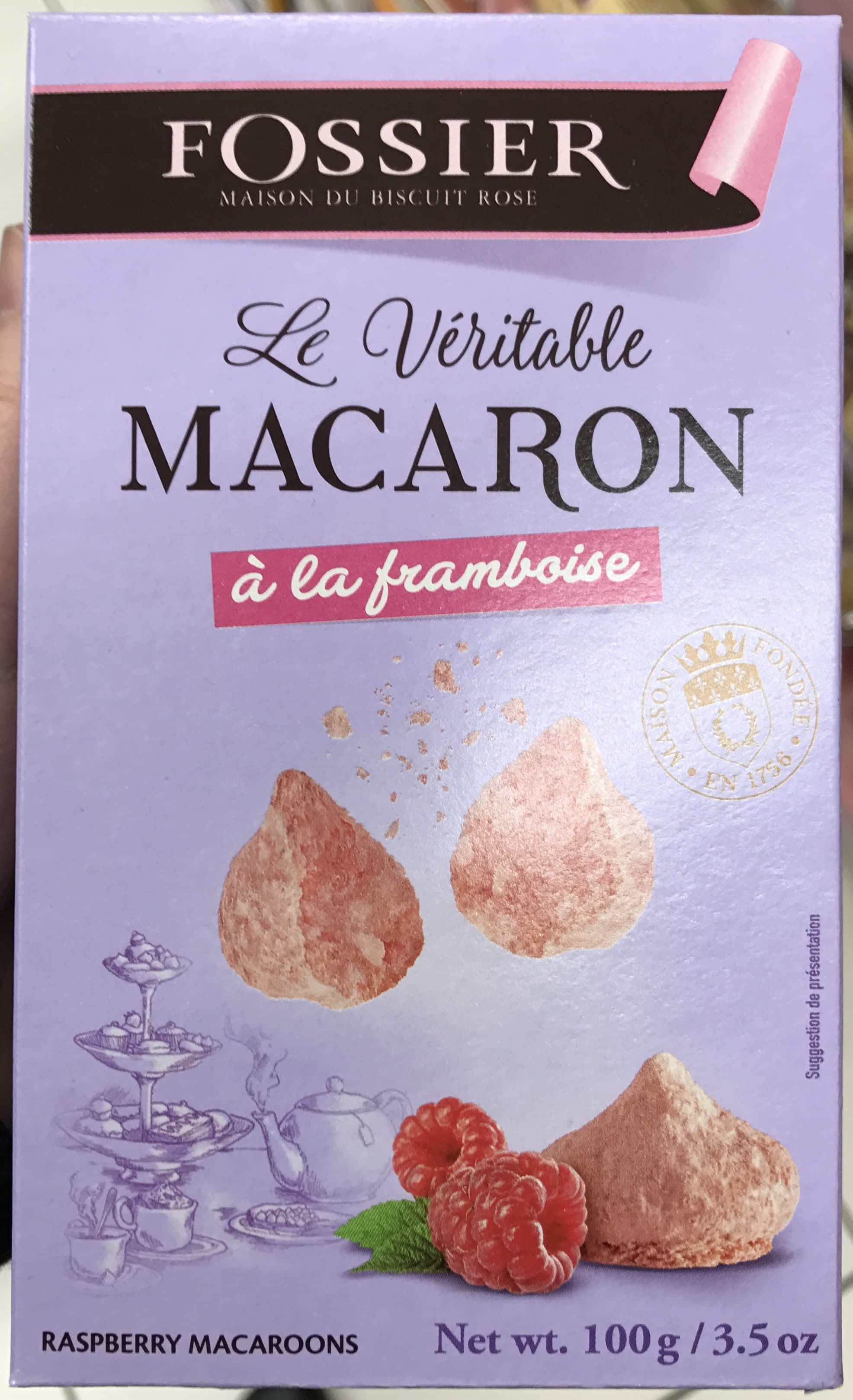 Maison Fossier Le Véritable Macaron à la Framboise packshot