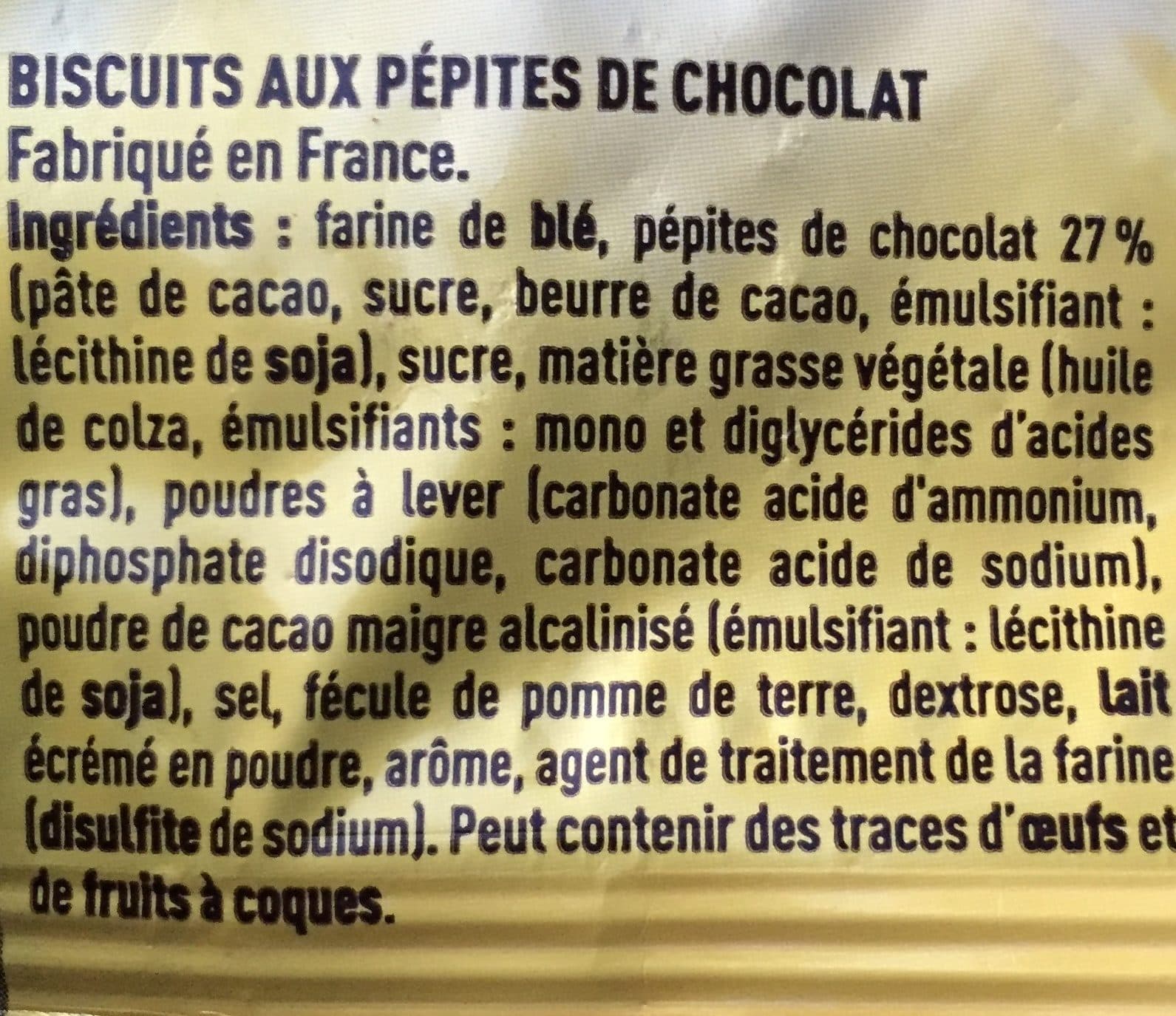 Fossier Le Rémois aux pépites de chocolat packshot