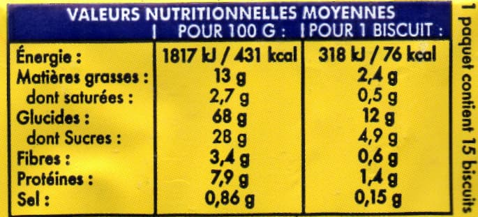 Fossier Le Rémois aux pépites de chocolat packshot