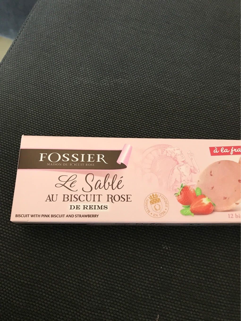 Fossier Le sablé au biscuit rose de reims packshot