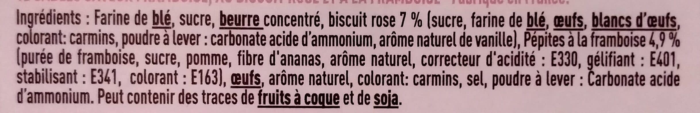 Fossier Le Sablé au Biscuit Rose à la framboise packshot
