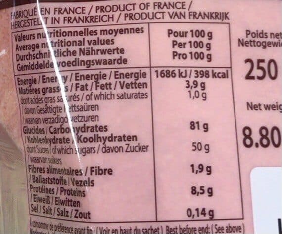 Fossier Poudre de biscuits roses packshot