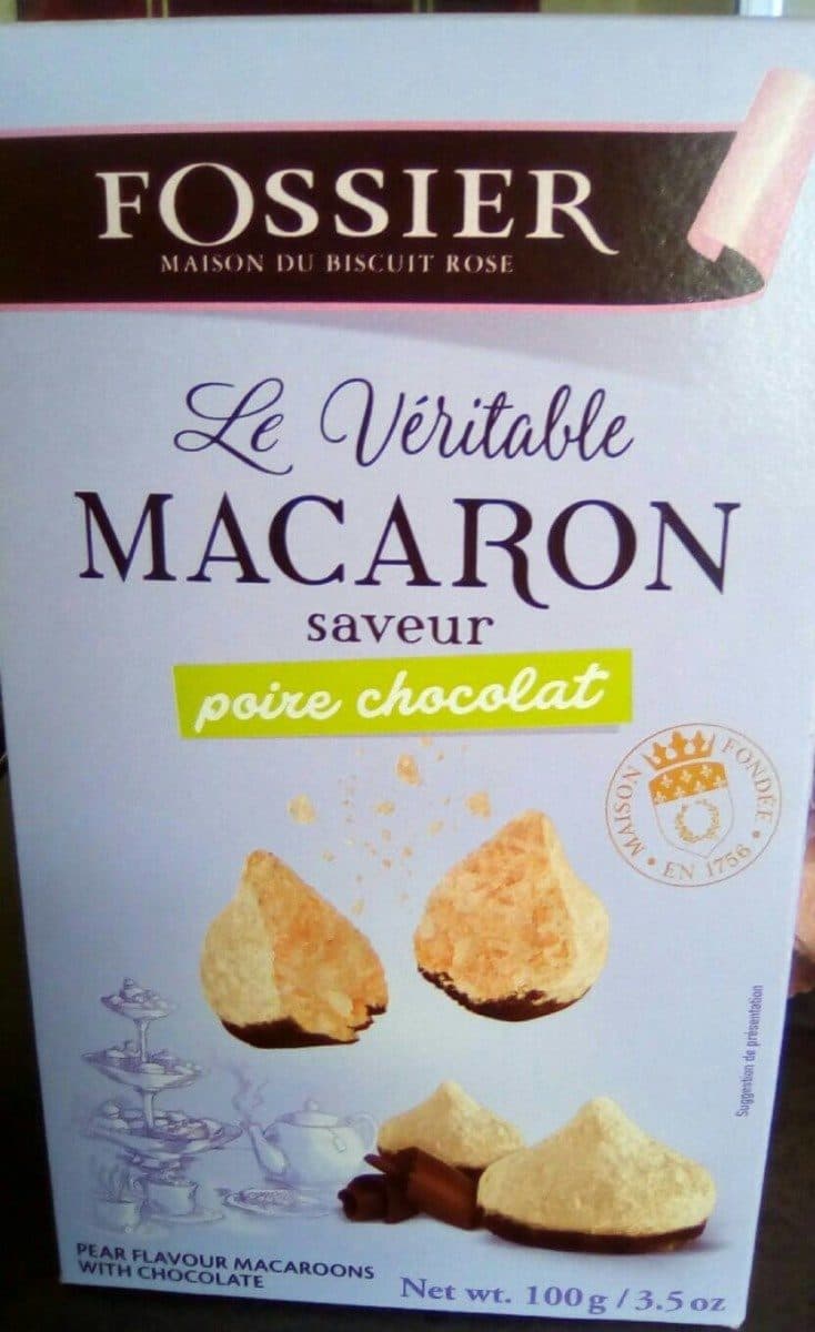 Fossier Macaron à la poire et au chocolat packshot