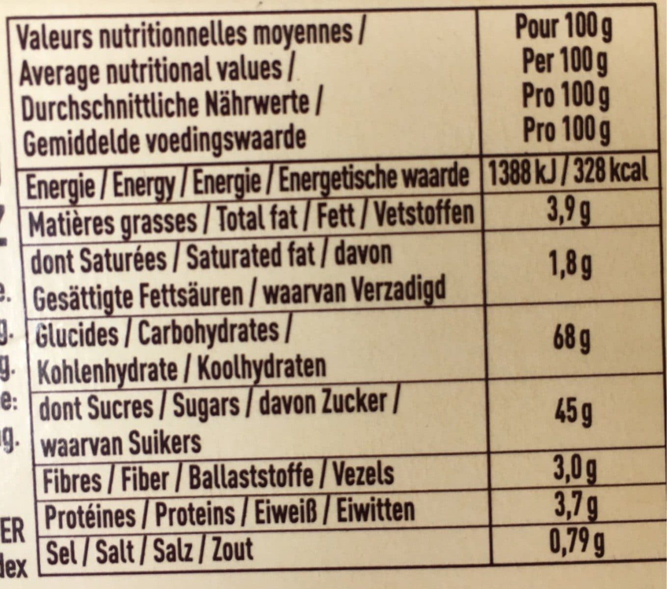 Fossier Pain d'épices goûter aux pépites de chocolat packshot