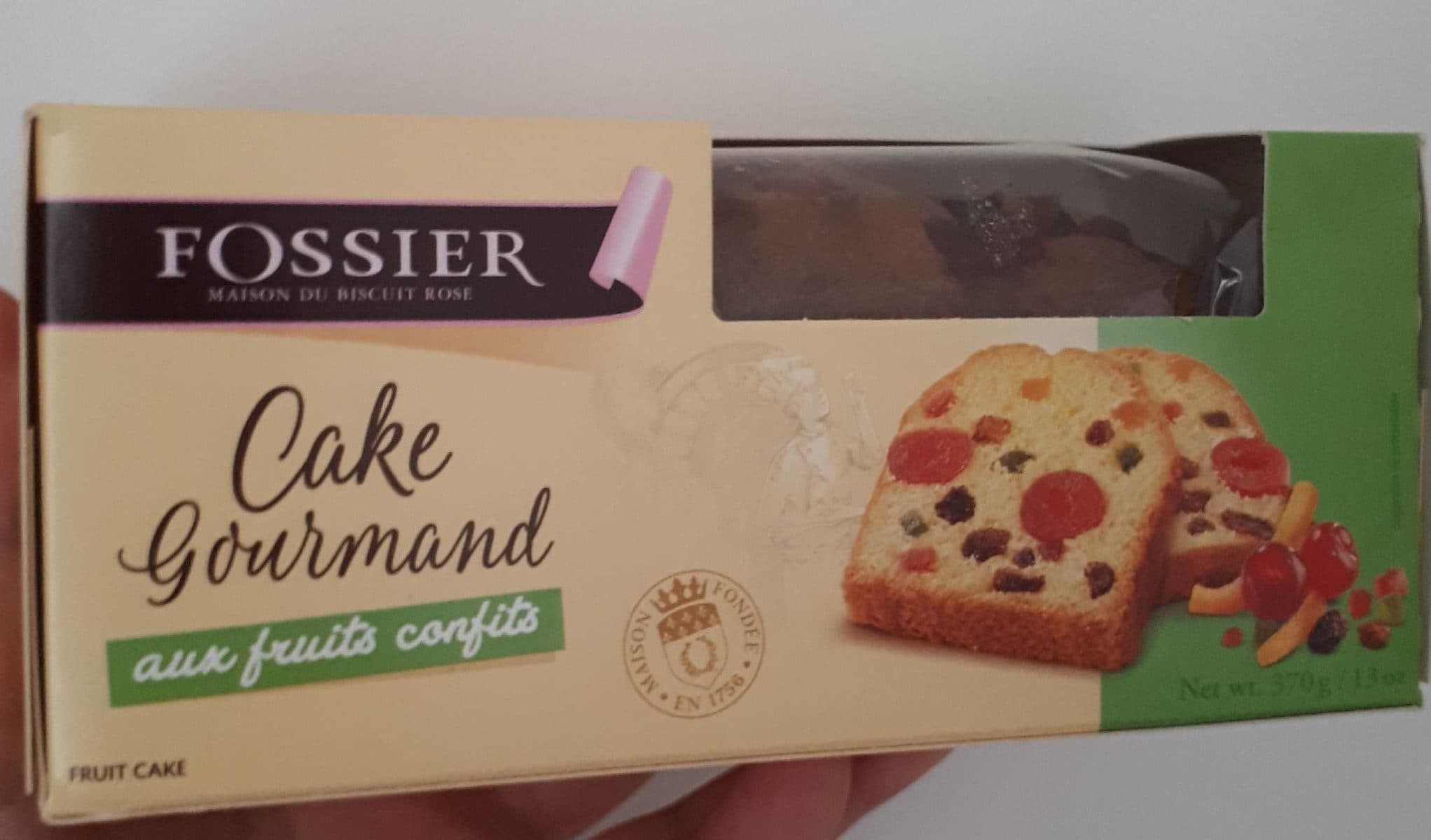 FOSSIER Cake Gourmand aux fruits confits packshot