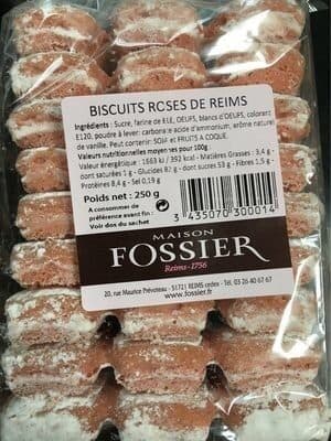 Maison fossier Biscuit roses de Reims packshot