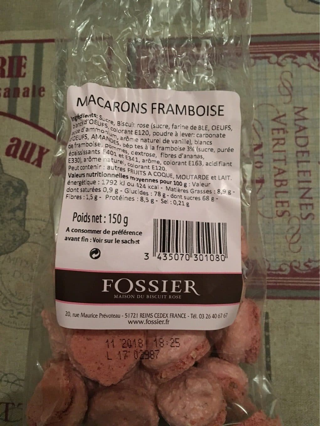 Fossier Macaron framboise packshot