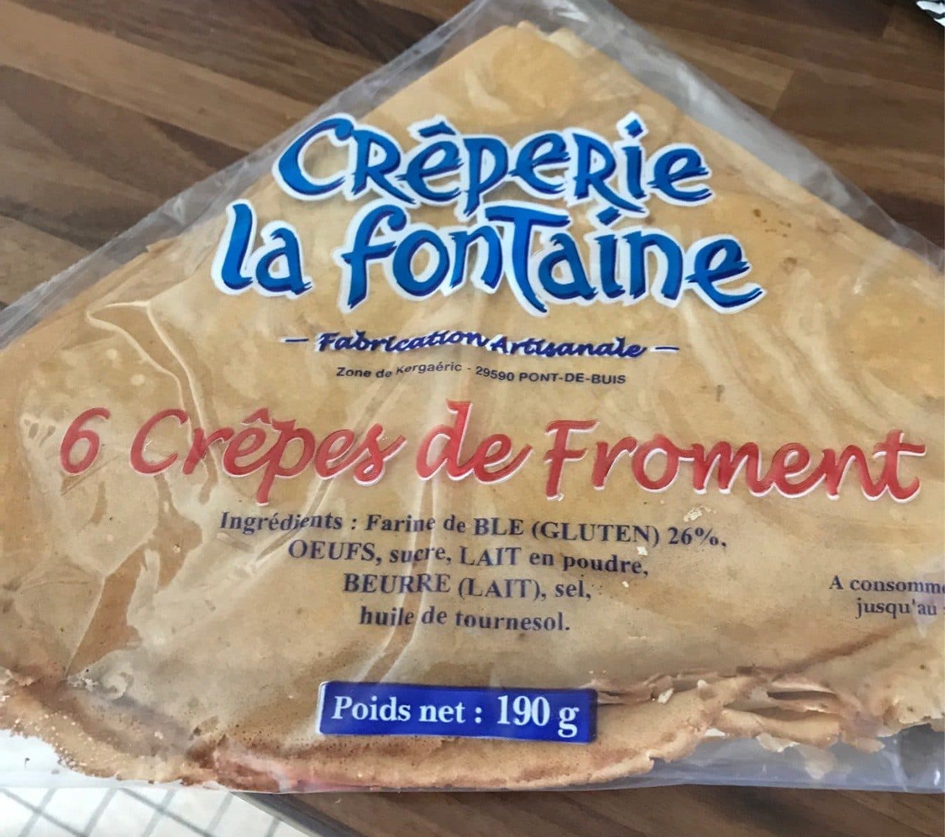 Open Food Facts 6 crepes de froment packshot