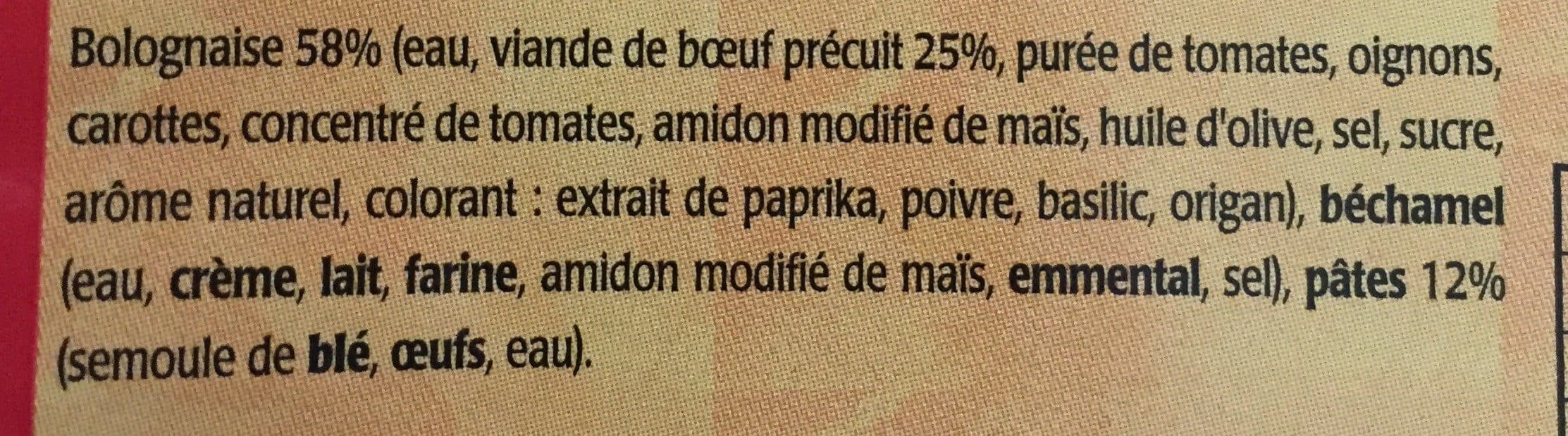 Open Food Facts Lasagne packshot
