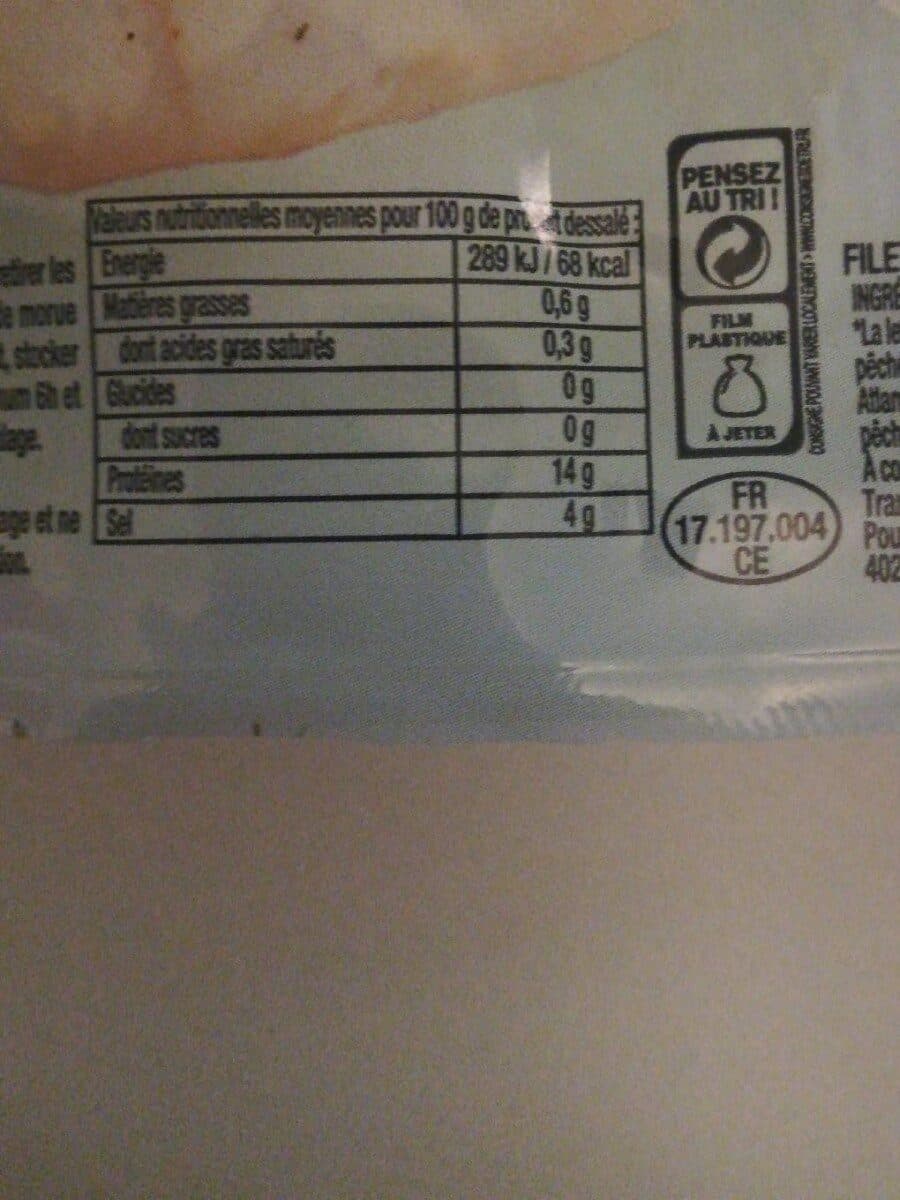 Open Food Facts Morue packshot