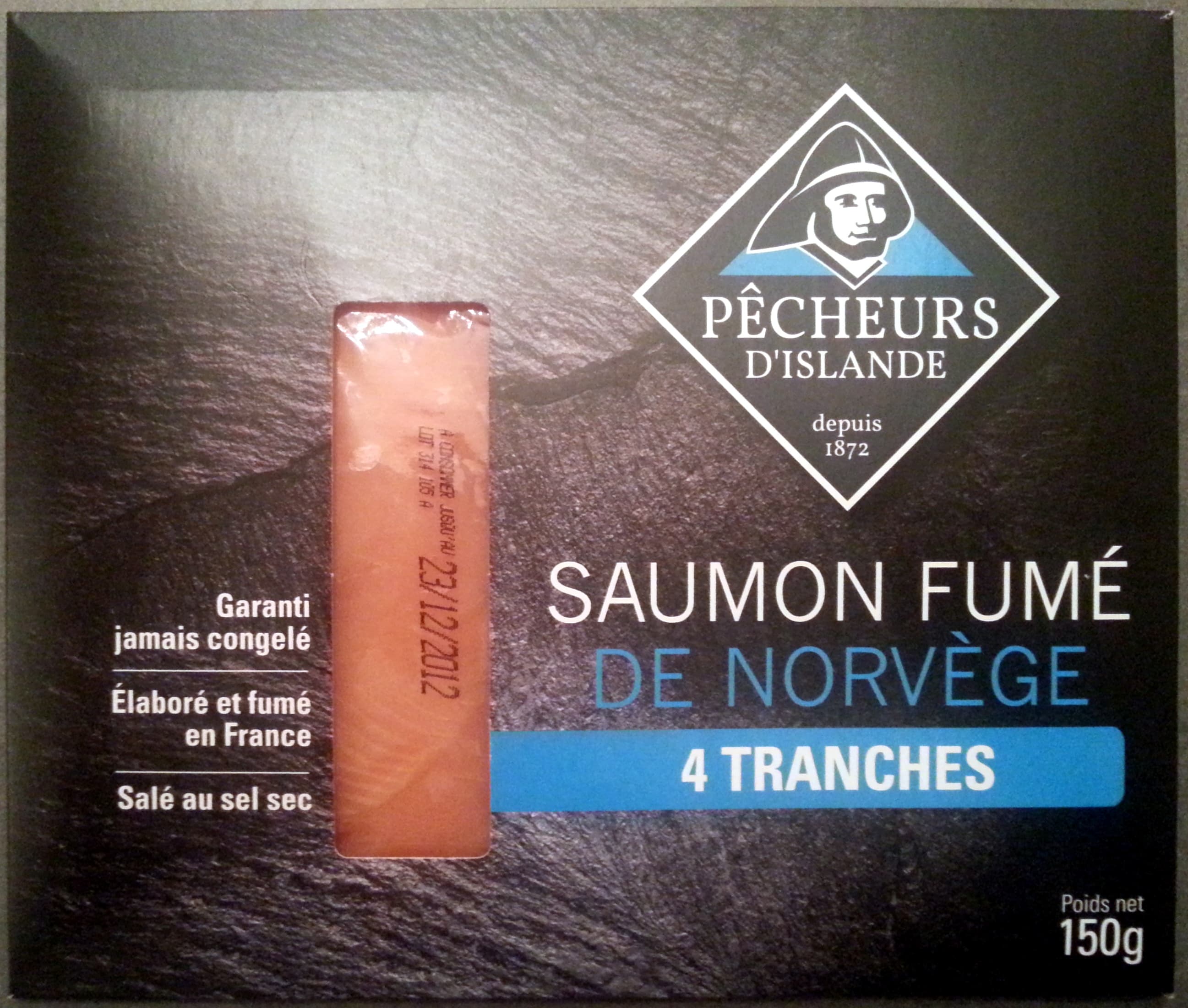 Pêcheurs d'Islande Saumon fumé de Norvège packshot